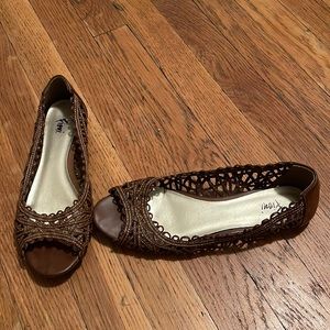 Open Toed Crochet Flats Super Cute!